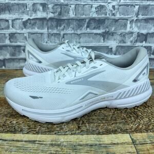 Brooks Adrenaline GTS 23 White Silver Running 1203811B104 Womens Size 11.5 B New